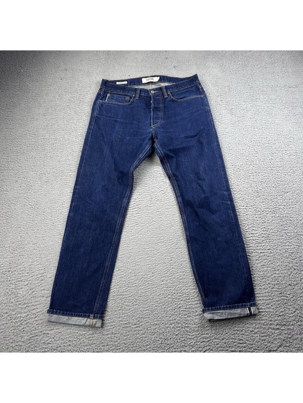Lucky Brand Legend Heritage Slim 121 Blue Mens Jeans Size 33x32 Button Selvedge